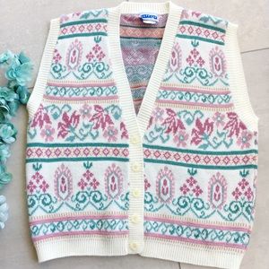 Vintage Sweater Vest Fair Isle Cape Cod Sport